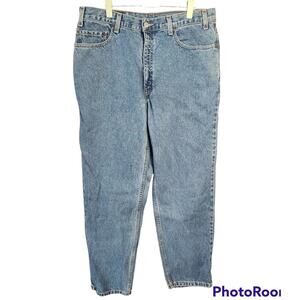 vintage 80s Levi's 550 blue denim jeans 36 x 30 relaxed straight leg pants